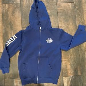 Garden of Life, Men’s Large Blue Thick Full Zip Hoodie Sweatshirt Retail: $60